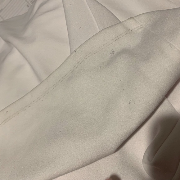 Leith Deep V-neck Sleeveless Jumpsuit in White Medium NWT Flawed - Picture 8 of 9